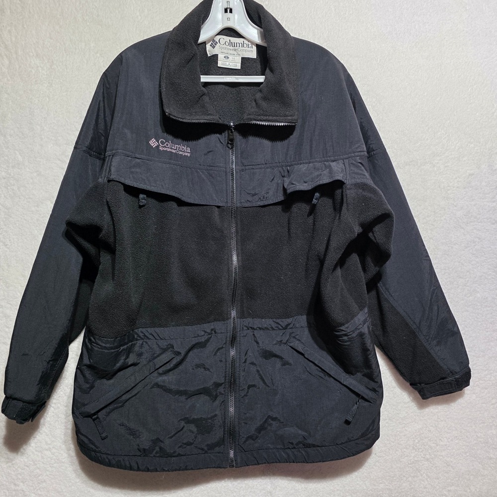 Columbia Heavy Full‎ Zip Jacket Women's Large Fleece Lined Outdoor Ski Coat